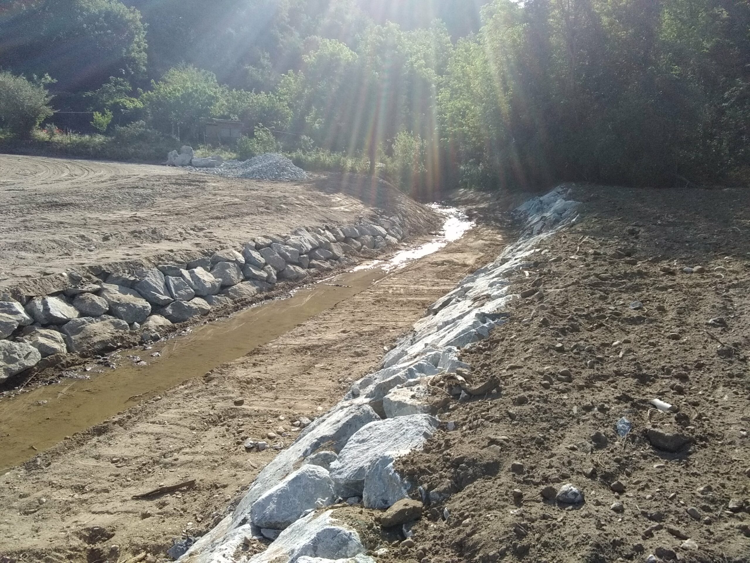 Travaux de protection face aux inondations